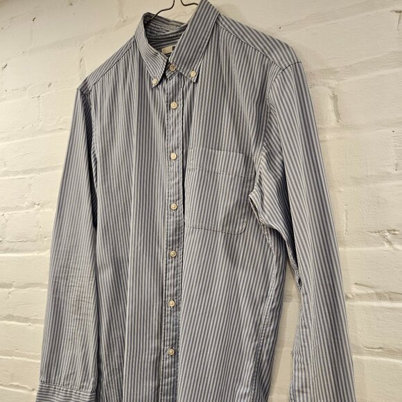 Uniqlo 100% Cotton Striped Button-Down (Size Small) - Picture 1 of 11